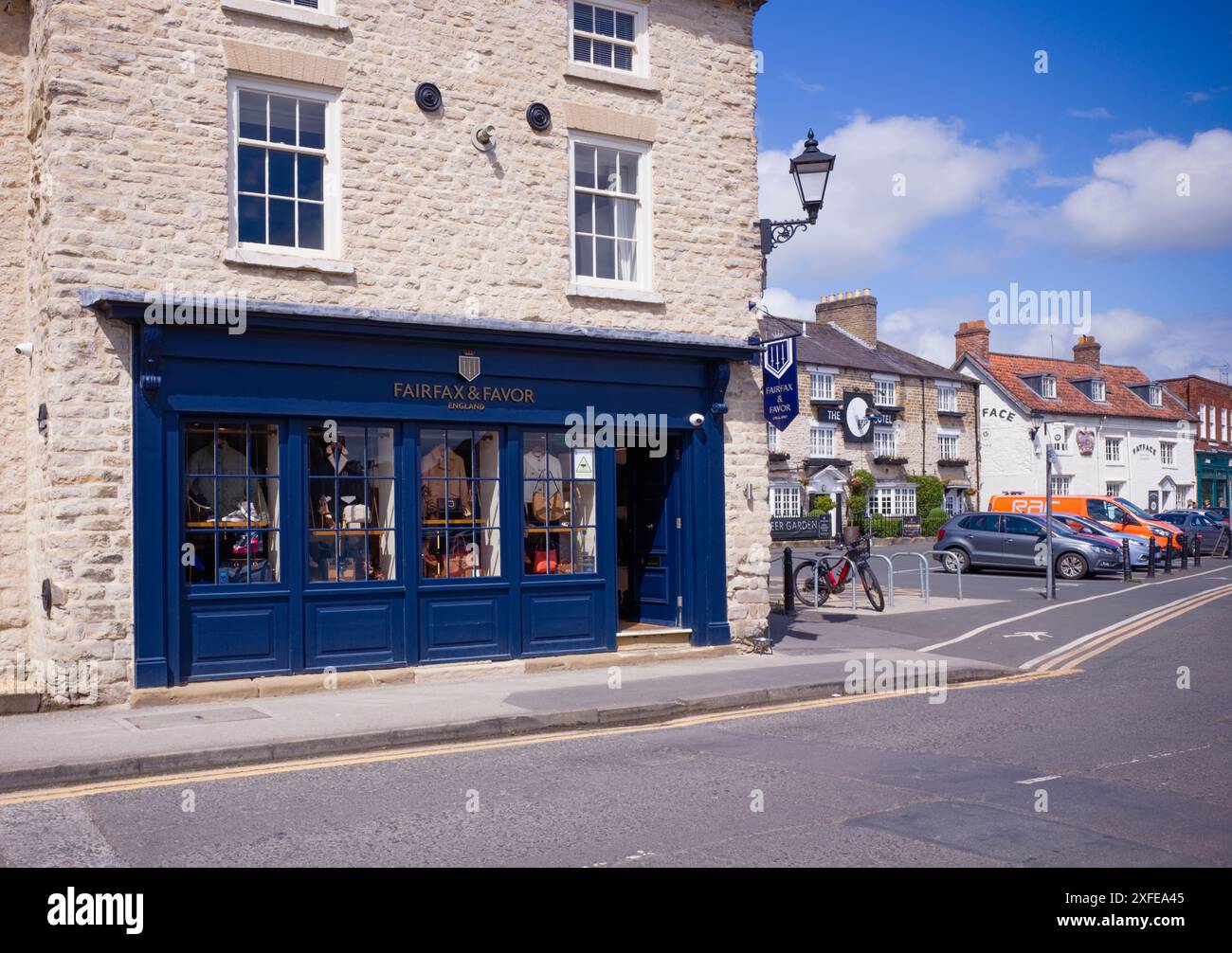 Fairfax und Favor Modegeschäft in Helmsley, North Yorkshire Stockfoto