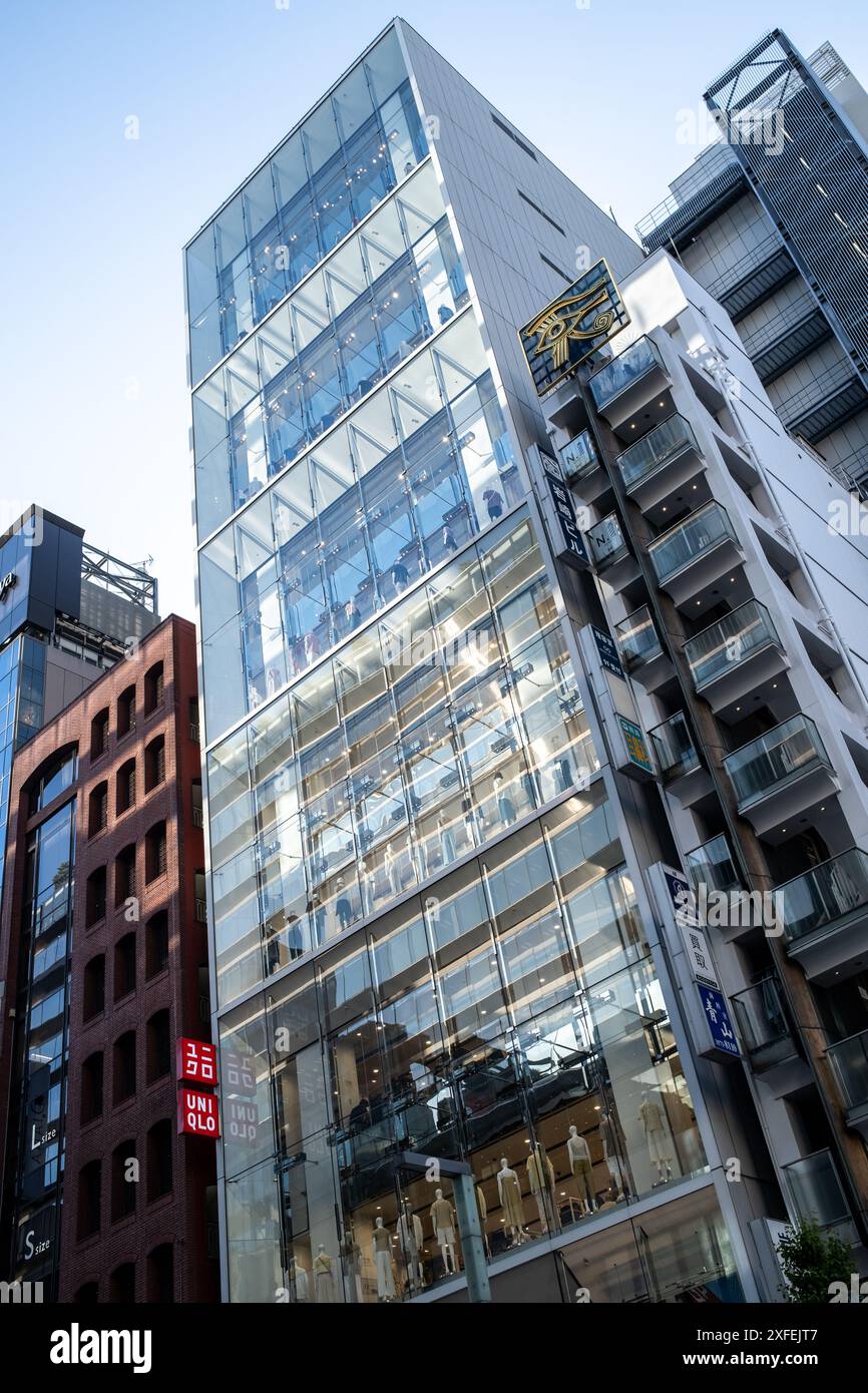 Uniqlo Store in Ginza Tokio Japan Stockfoto