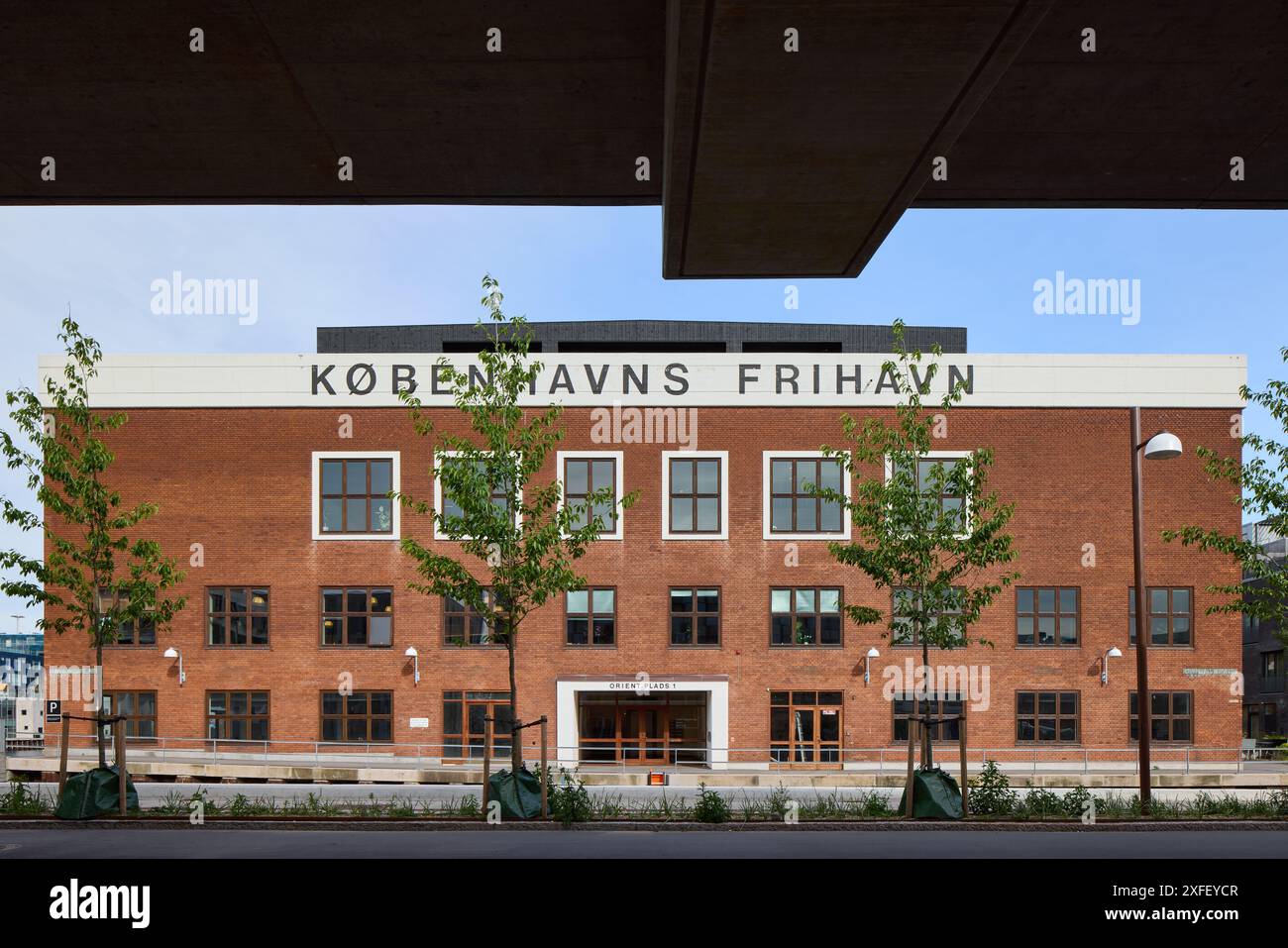 Pakhus 54, gebaut für Det Østasiatiske Kompagni (Ostasiatische Gesellschaft) im Jahr 1953; Sundmolen, Kopenhagen, Dänemark Stockfoto