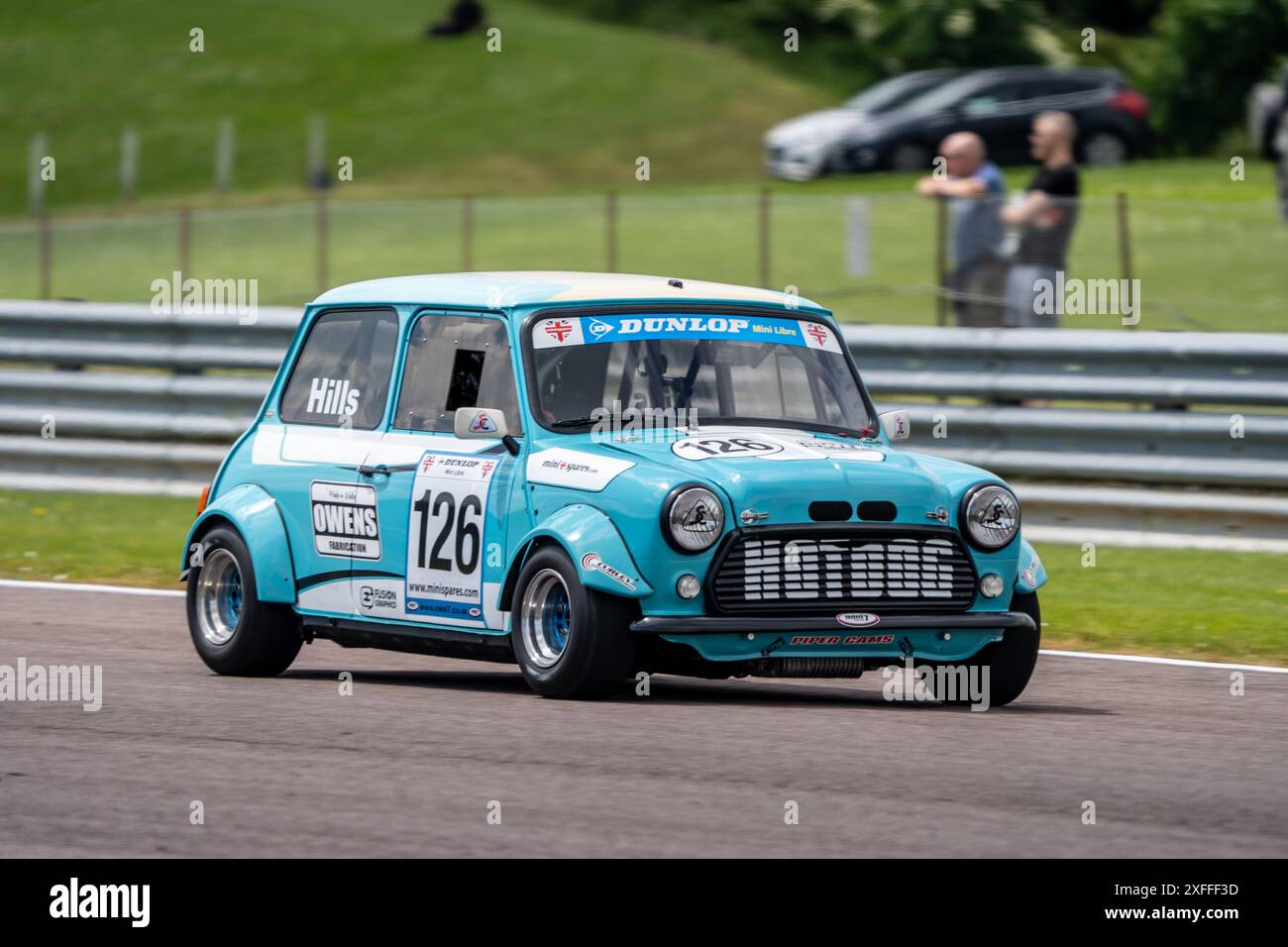 Andover, Hampshire - 7. Juni 2024: Dunlop Mini Se7en Challenge unterstützt von Mini Spares Stockfoto