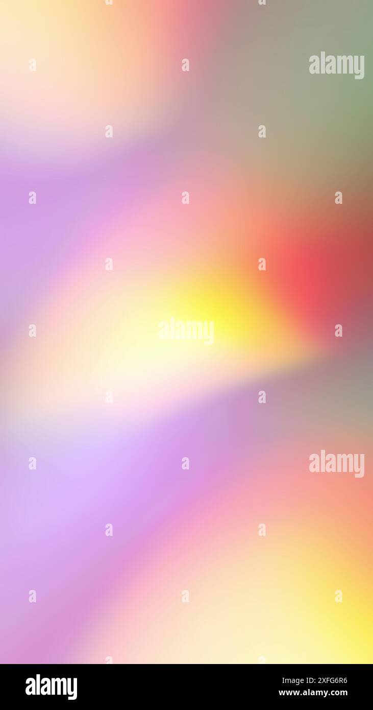 Holographischer irisierender Einhornfarben rosa und violetter abstrakter Hintergrund. Mehrfarbige Lichtstrahlen blinken und leuchten. Optische Kristall-Prisma-Strahlen Stockfoto
