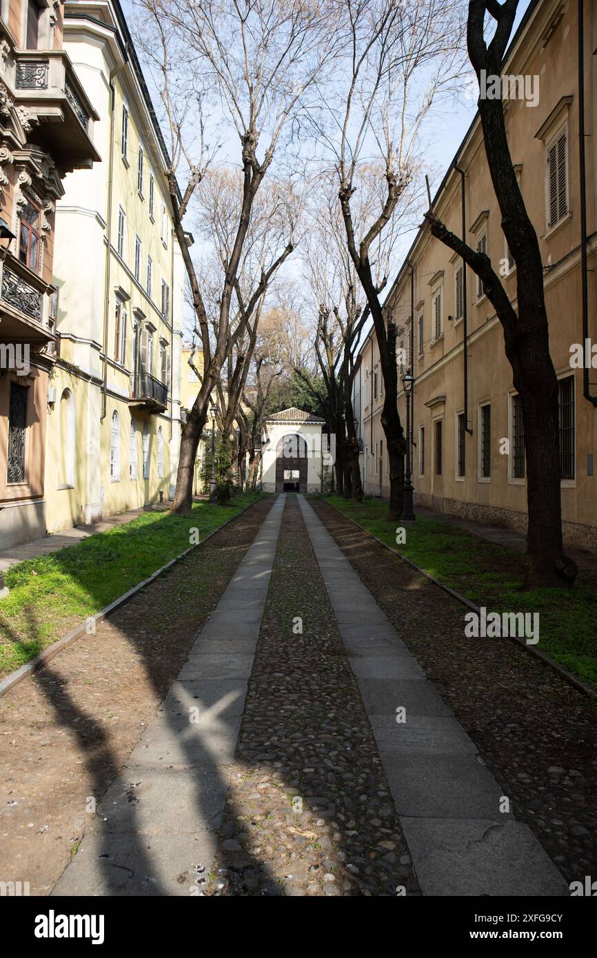 Charakteristische Gasse in der Innenstadt Stockfoto