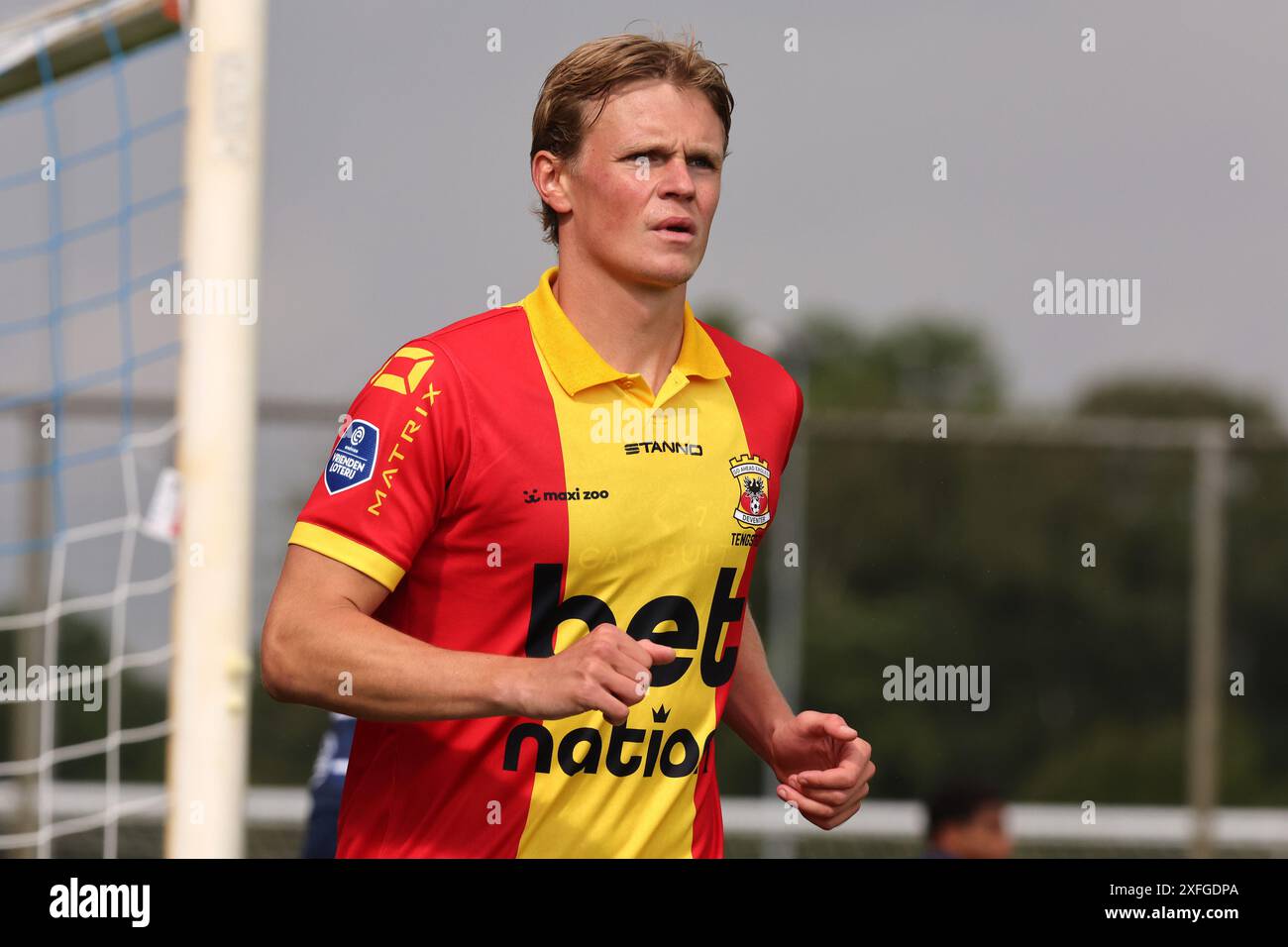 Zutphen, Niederlande. Juli 2024. ZUTPHEN, NIEDERLANDE - 3. JULI: Soren Tengstedt von Go Ahead Eagles erzielte 1-0 Punkte beim Spiel zwischen Go Ahead Eagles und Telstar am 3. Juli 2024 in Zutphen, Niederlande. (Foto: Peter Lous/BSR Agency) Credit: BSR Agency/Alamy Live News Stockfoto