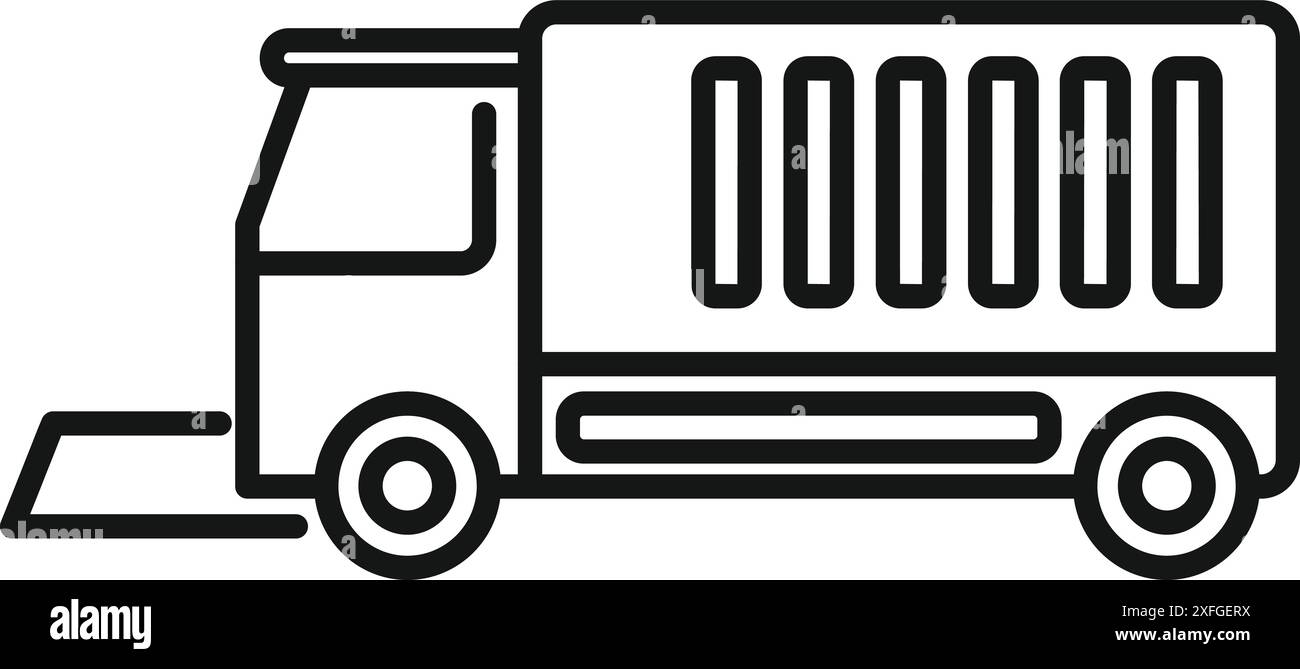 Schneeräumwagen entfernt Schnee von der Straße, um den Fahrern eine sichere Möglichkeit zu bieten Stock Vektor