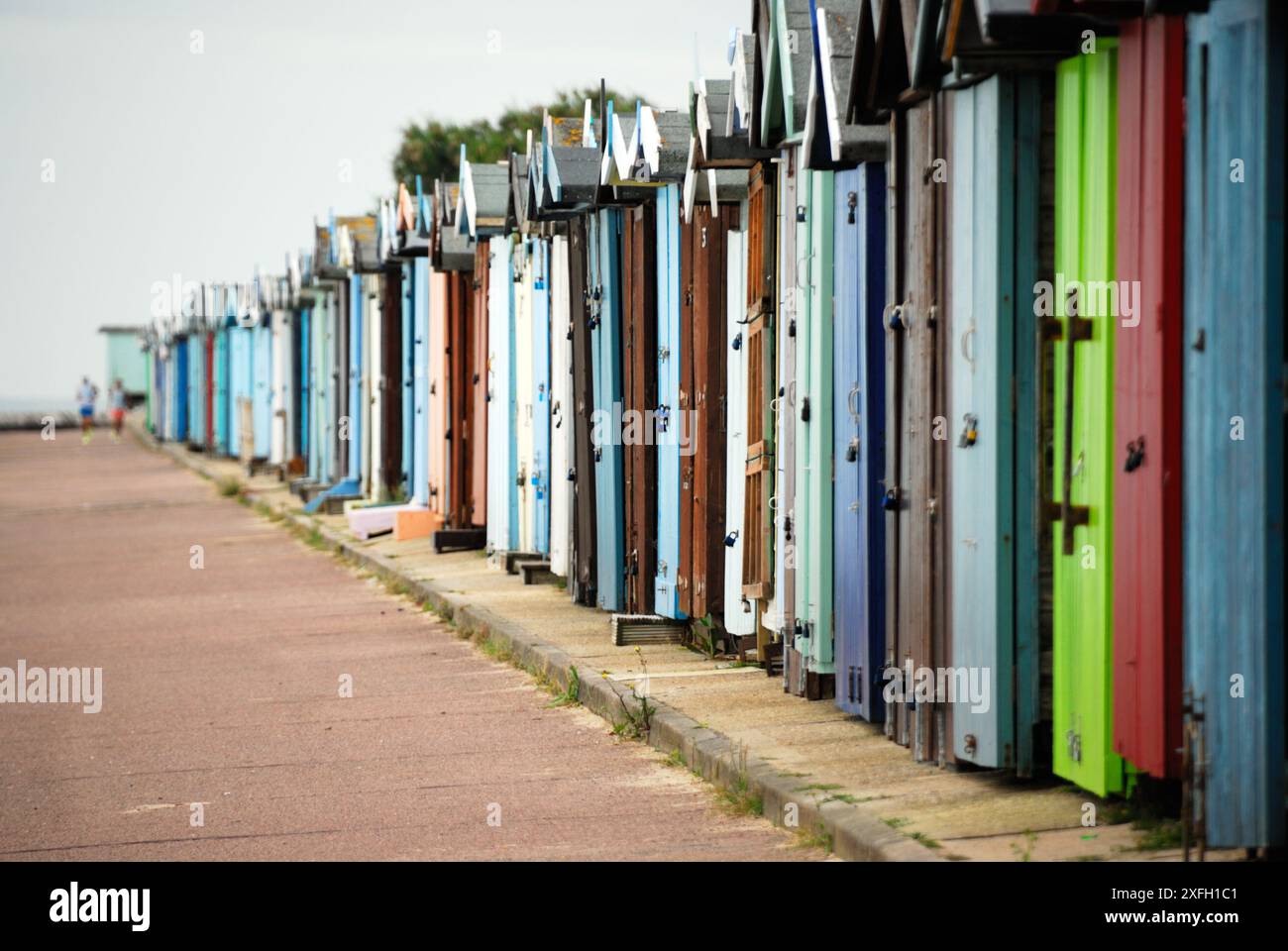 Strandhütten Stockfoto