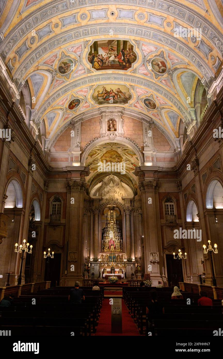 Igreja de São Nicolau [St. Nikolaus-Kirche] in Lissabon, Portugal. Stockfoto