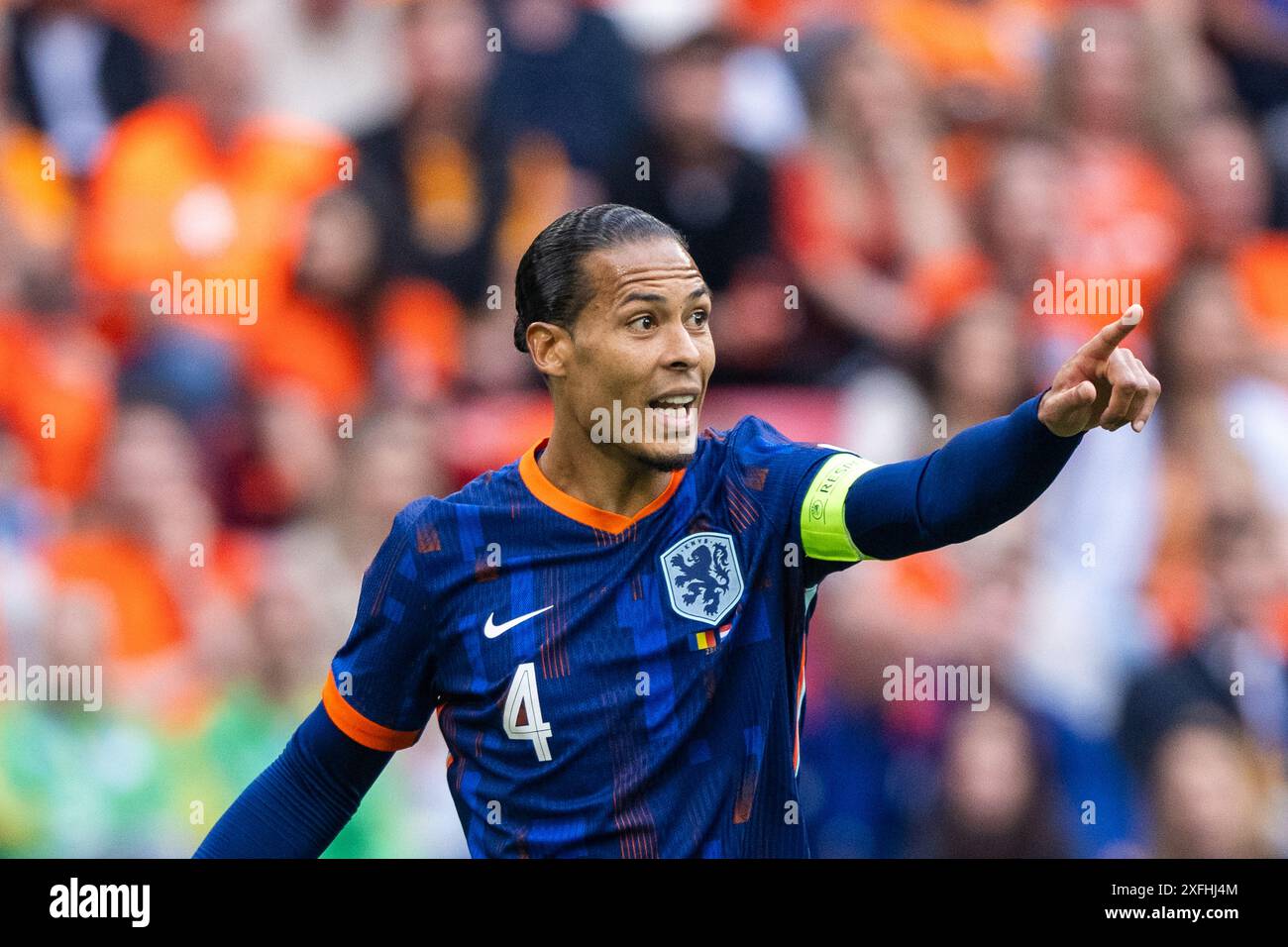 München, Deutschland. Juli 2024. Virgil van Dijk (4) aus den