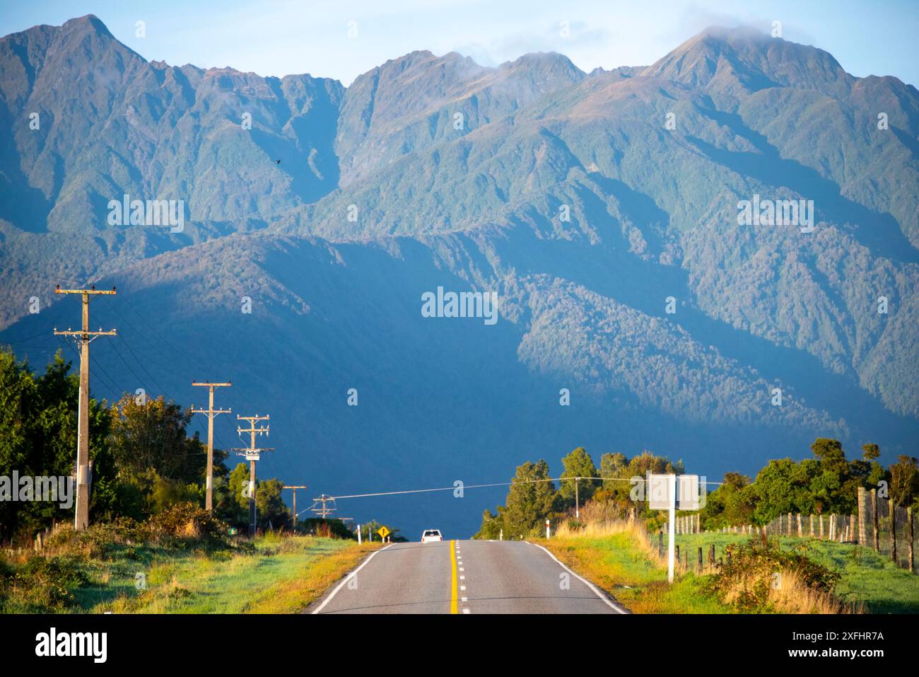 New Zealand State Highway 6 (Haast Pass) Stockfoto