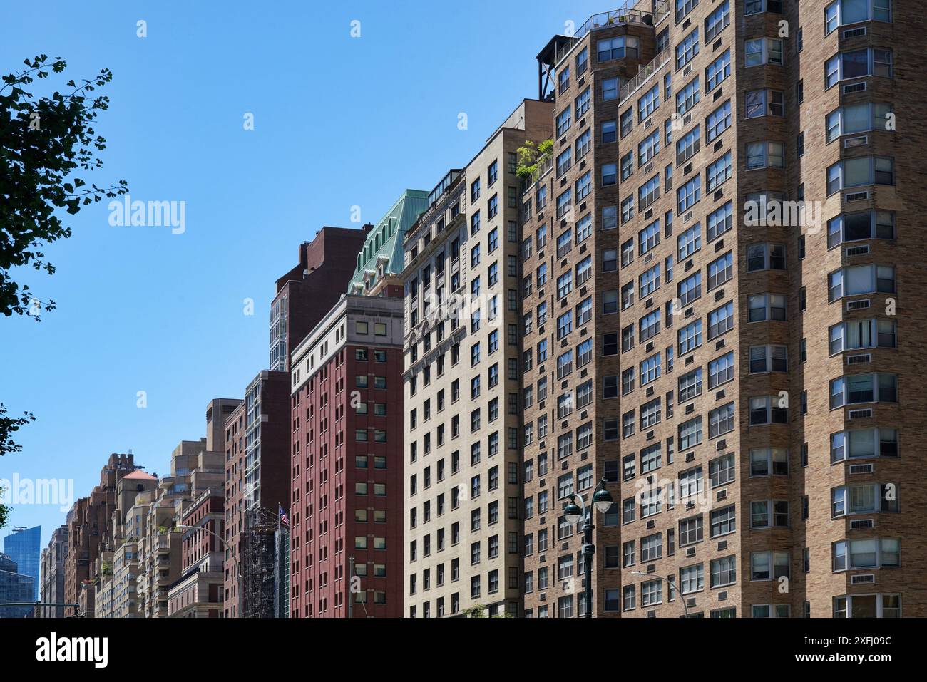 Manhattan, Appartementhäuser auf der Park Avenue Stockfoto