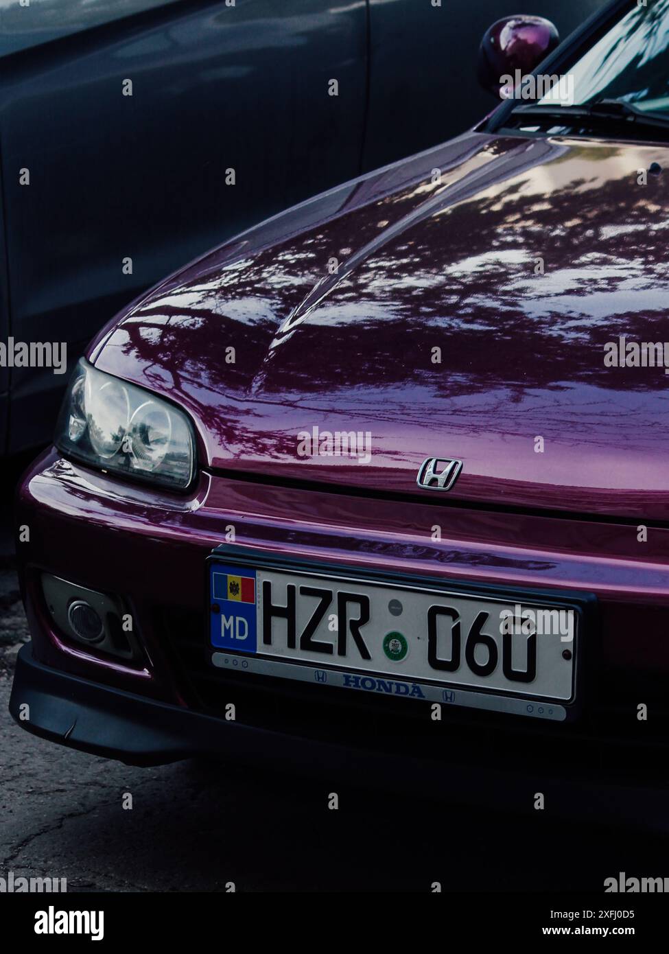 1995 Purple Honda Civic Stockfoto