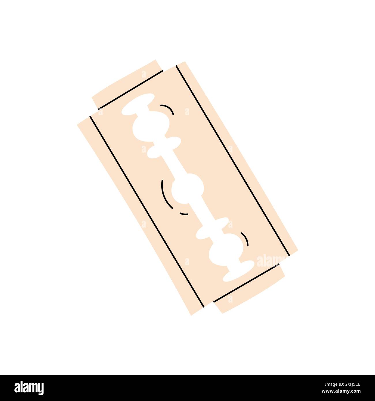 Rasierklinge Icon Vektor in handgezeichneter Stil gezeichnet. Stock Vektor