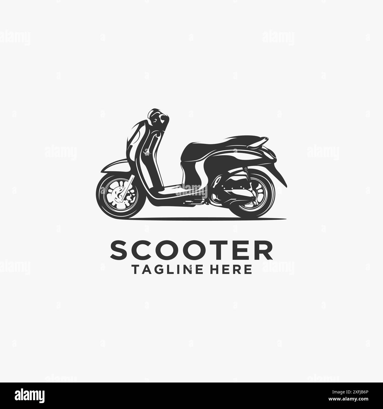 Motorradroller-Logo Stock Vektor