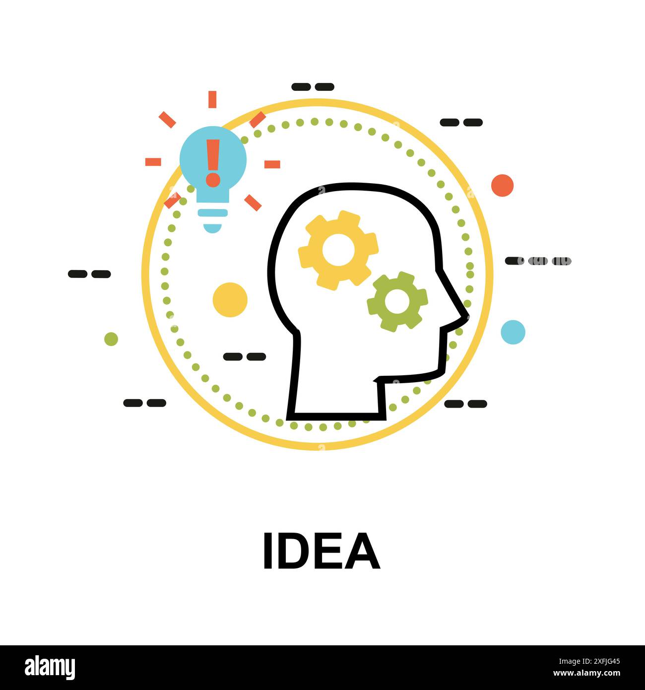 Moderne flache dünne Linien Design Vektor Illustration, Konzept der Idee, für Grafik und Web Design Stock Vektor Moderne flache dünne Linien Design Vektor Illustration, Konzept der Idee, für Grafik und Web Design Stock Vektor