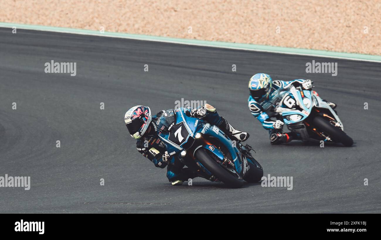 Oschersleben, Deutschland, Juni 09, 2019: Yamaha YZF-R1 von YAMAHA zu Yart - FIM Endurance World Championship in der Motorsport Arena Stockfoto