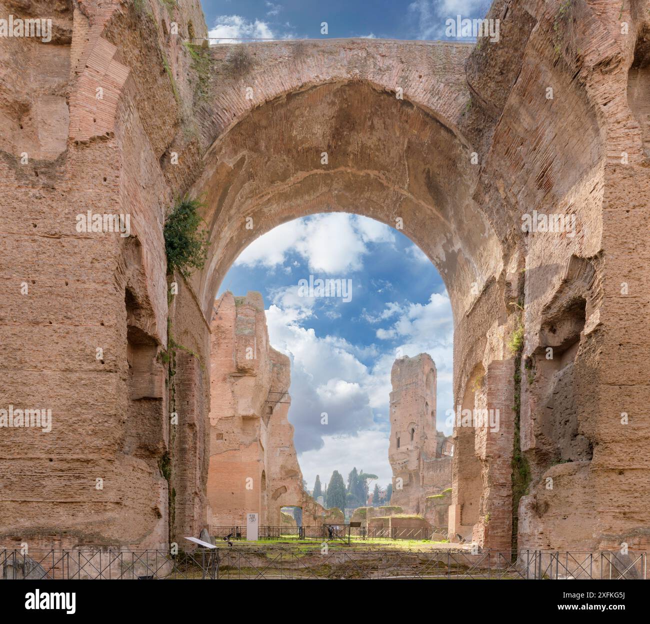 Die Thermen von Caracalla (Terme di Caracalla) in Rom, Italien Stockfoto