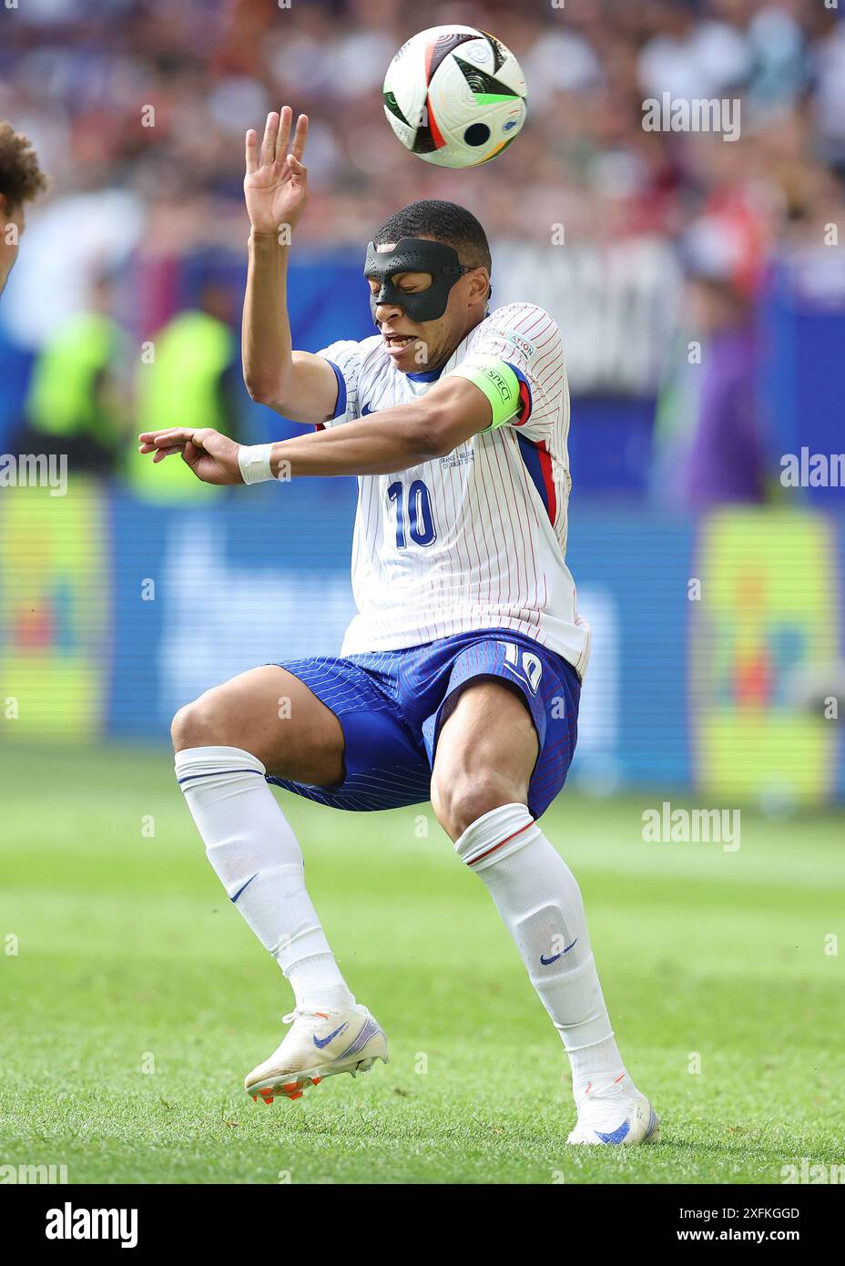 Düsseldorf, Deutschland, 1. Juli 2024. Kylan Mbappe aus Frankreich während des Achtelfinale der UEFA-Europameisterschaften in der Düsseldorfer Arena. Der Bildnachweis sollte lauten: Paul Terry / Sportimage Stockfoto