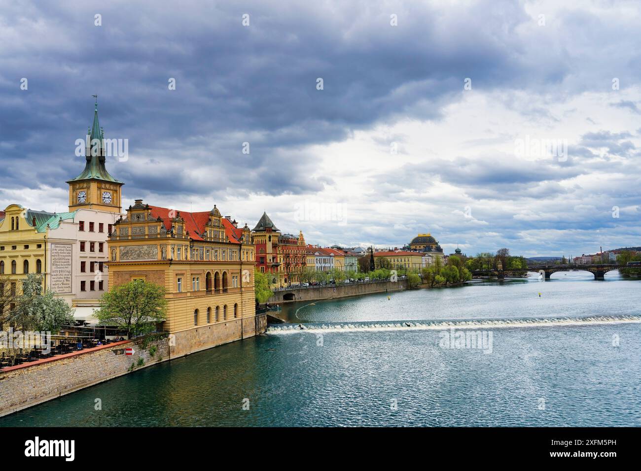 Komponisten Bedrich Smetana Museum entlang der Vitava, Prag, Böhmen, Tschechische Republik Stockfoto