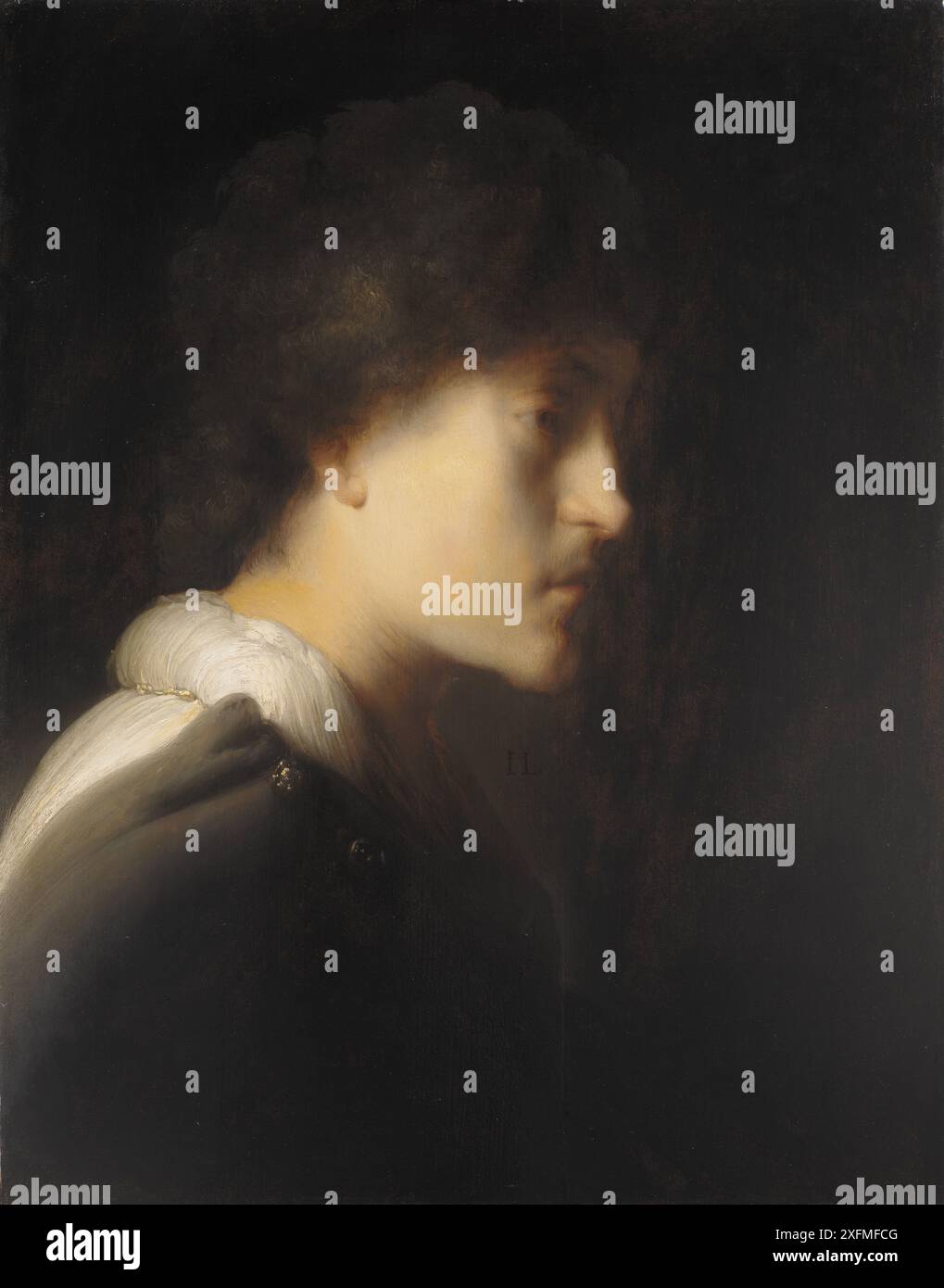 Selbstporträt. Museum: Statens Museum for Arts, Kopenhagen. Autor: Jan Lievens. Stockfoto