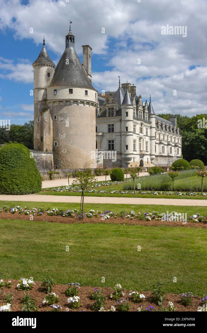 Château de Chenonceau, Chenonceaux, Indre et Loire, Frankreich Stockfoto