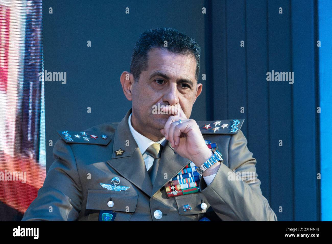 Rom, Italien. Im Foto Francesco Paolo Figliuolo (General). NUR REDAKTIONELLE VERWENDUNG! NICHT FÜR KOMMERZIELLE ZWECKE! Stockfoto