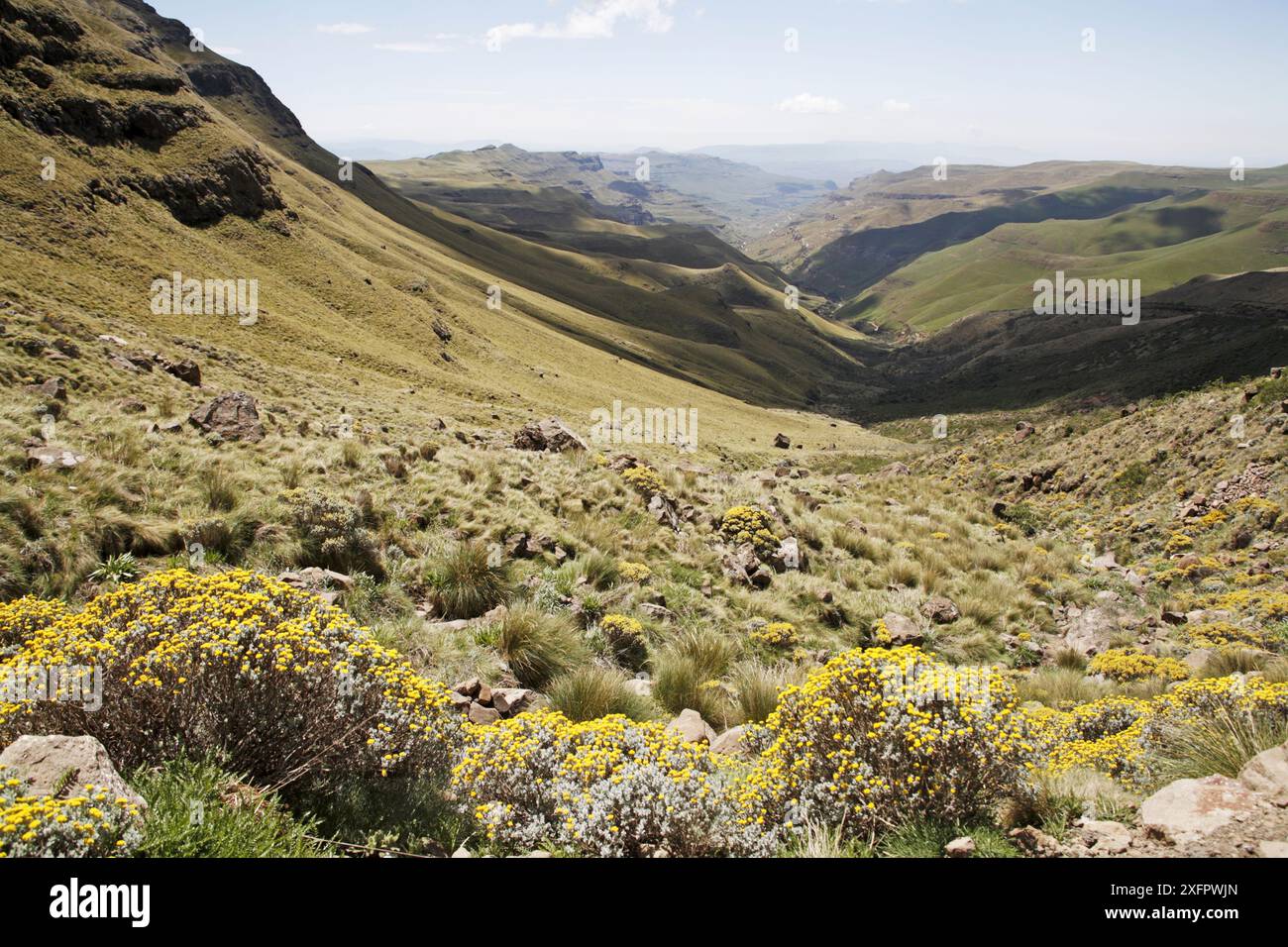 Sani Pass, Drakensberg Mountains, UNESCO-Weltkulturerbe, Südafrika Stockfoto