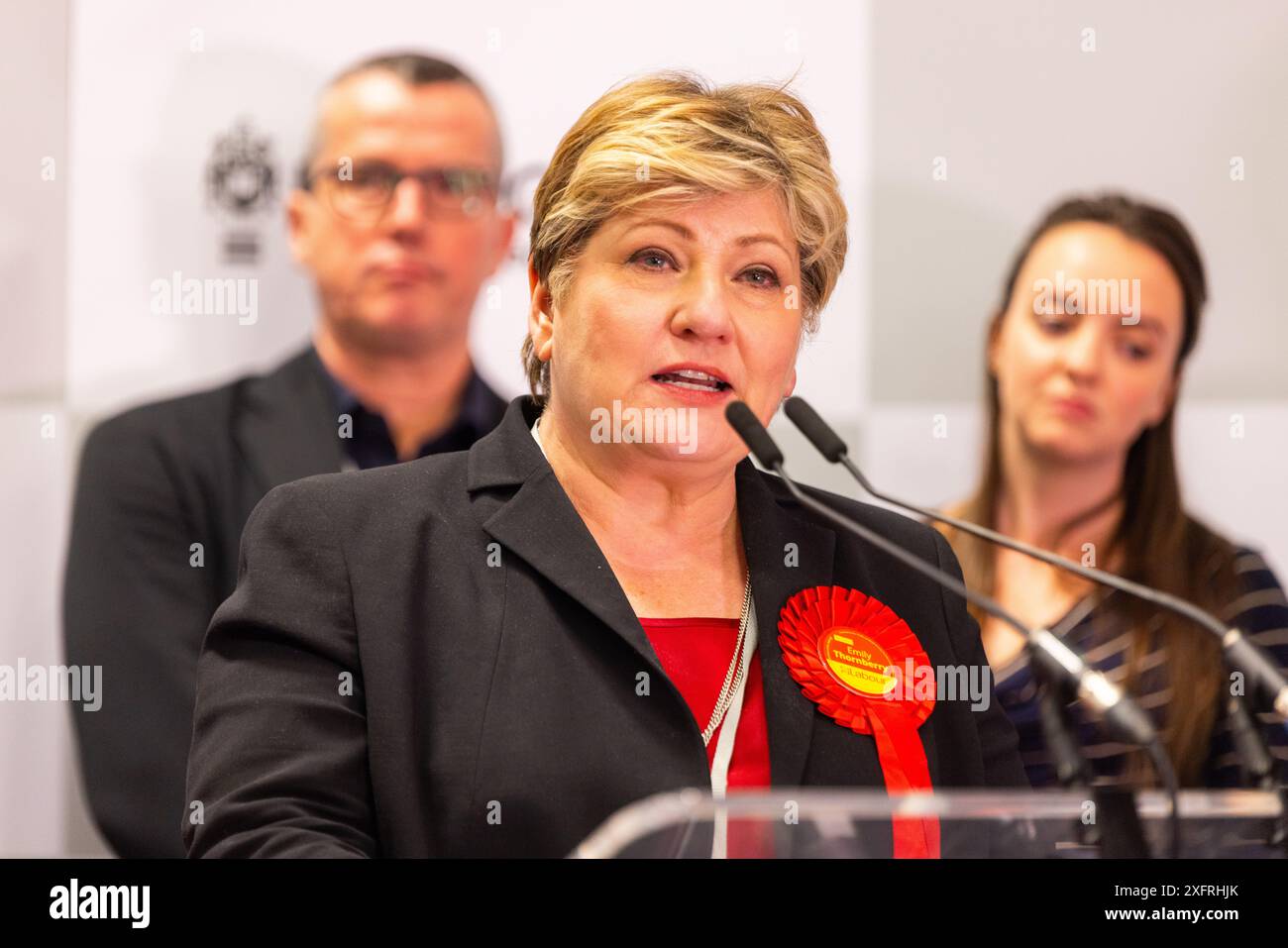 London, Großbritannien. JUNI 2024. Emily Thornberry, Abgeordnete der Labour Party für Islington South und Finsbury, wurde bei den britischen Parlamentswahlen 2024 mit 53 % der Stimmen wiedergewählt. Credit Milo Chandler/Alamy Live News Stockfoto