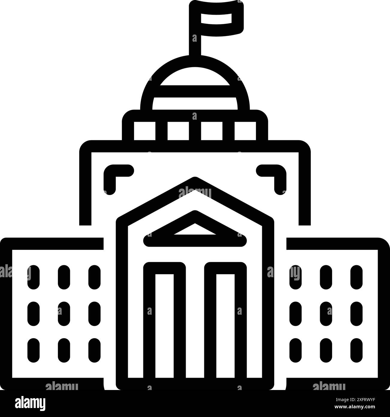 Symbol für Bund, Gebäude Stock Vektor