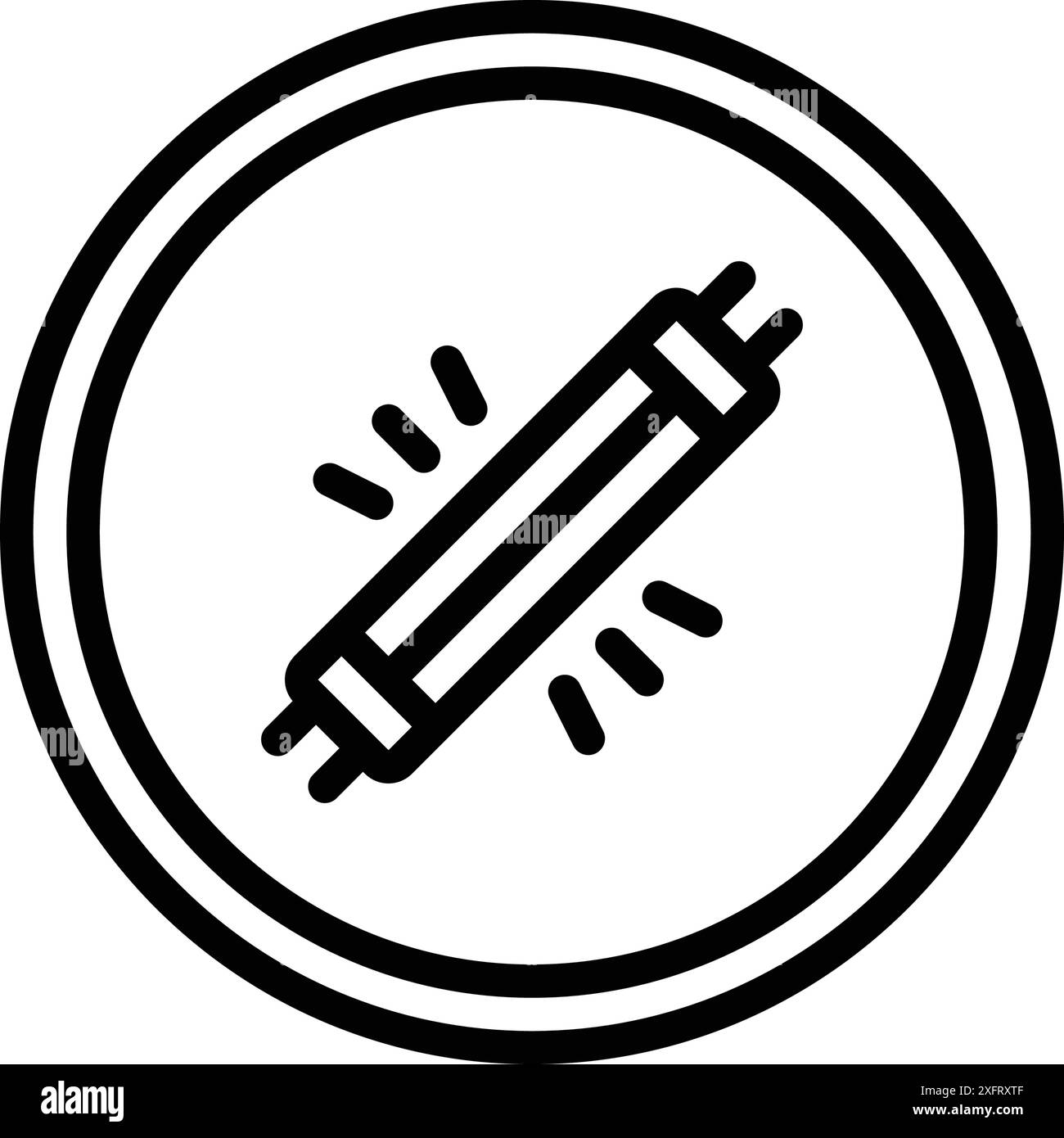 Symbol für Neon, Licht Stock Vektor