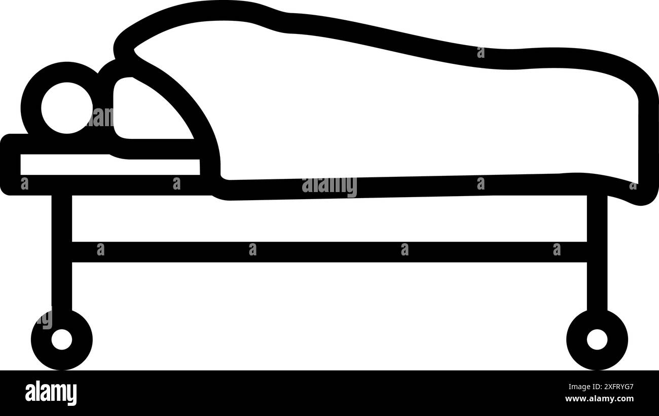 Symbol für Sterben, Tod Stock Vektor