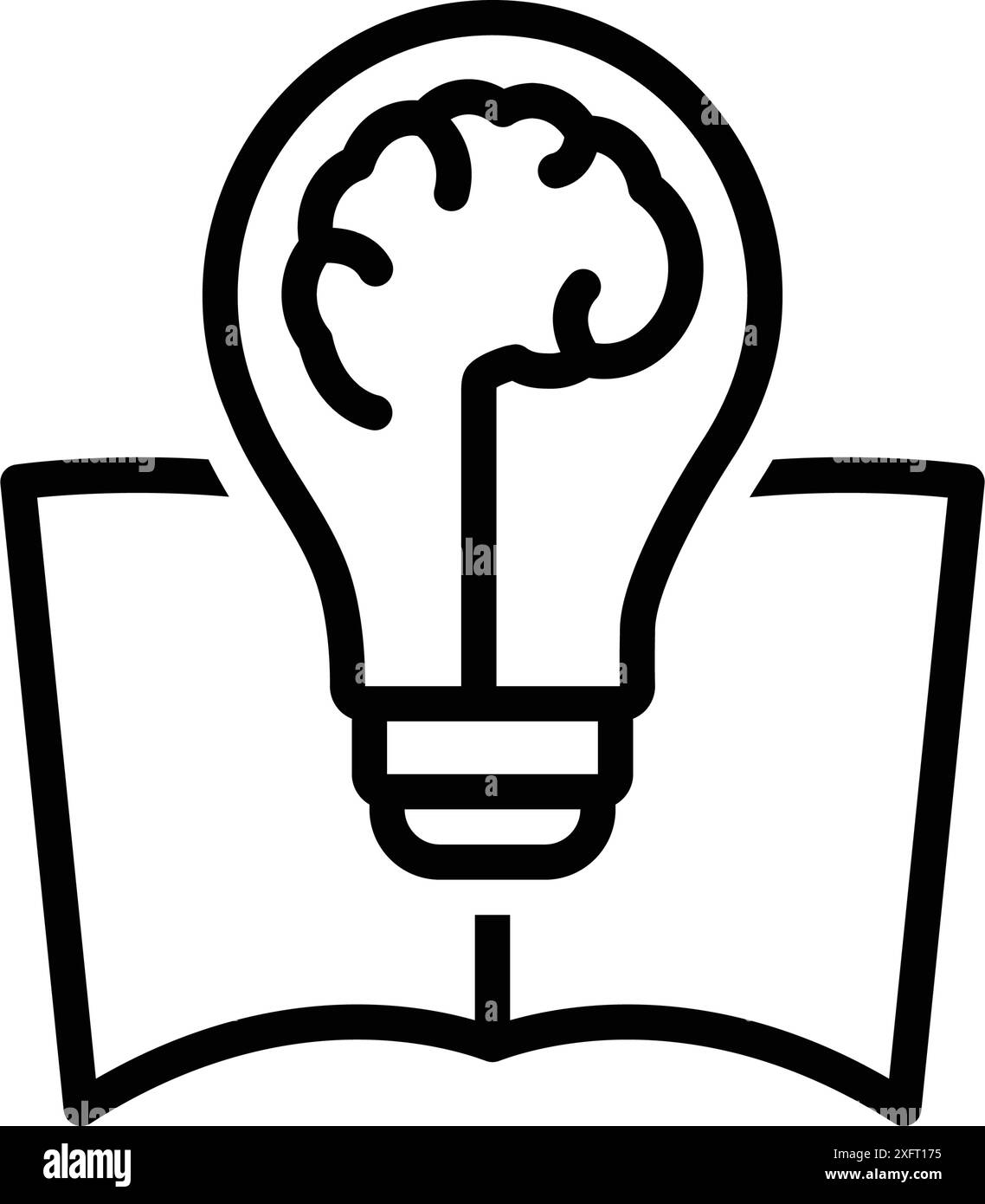 Symbol für die Macht des Wissens, der Macht Stock Vektor