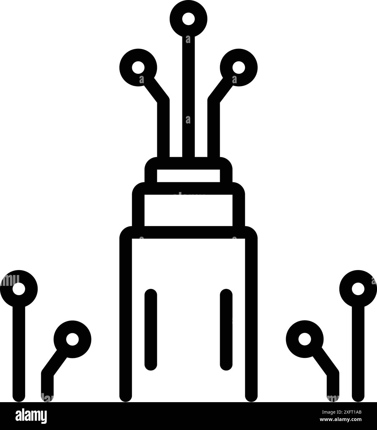 Symbol für Glasfaser, Kabel Stock Vektor Symbol für Glasfaser, Kabel Stock Vektor