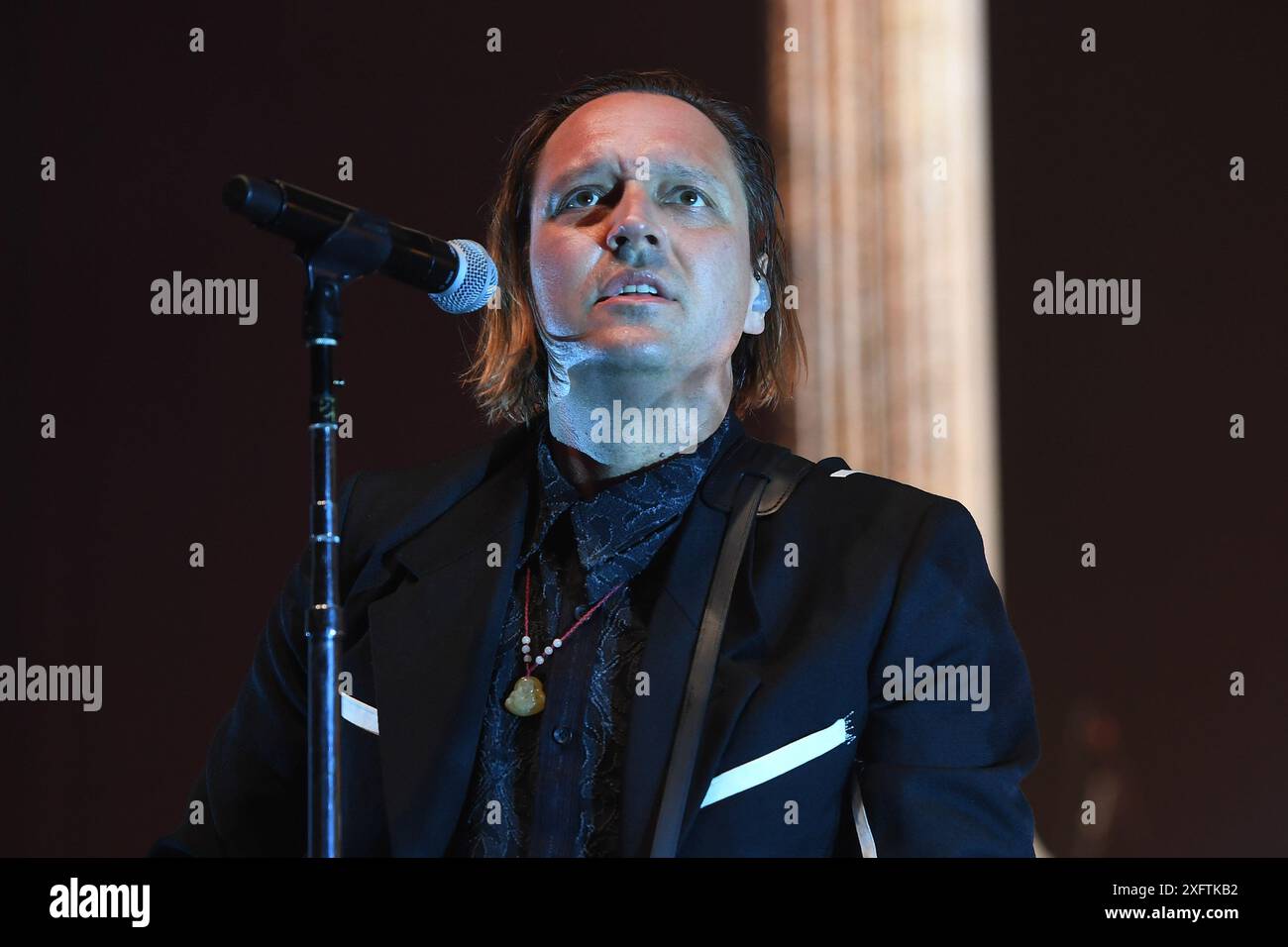 UK. Juli 2024. LONDON, ENGLAND - 4. JULI: Win Butler von Arcade Fire, der am 4. Juli 2024 in London auftritt. CAP/MAR © MAR/Capital Pictures Credit: Capital Pictures/Alamy Live News Stockfoto