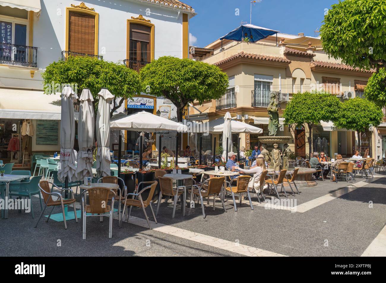 Estepona Platz Stockfoto