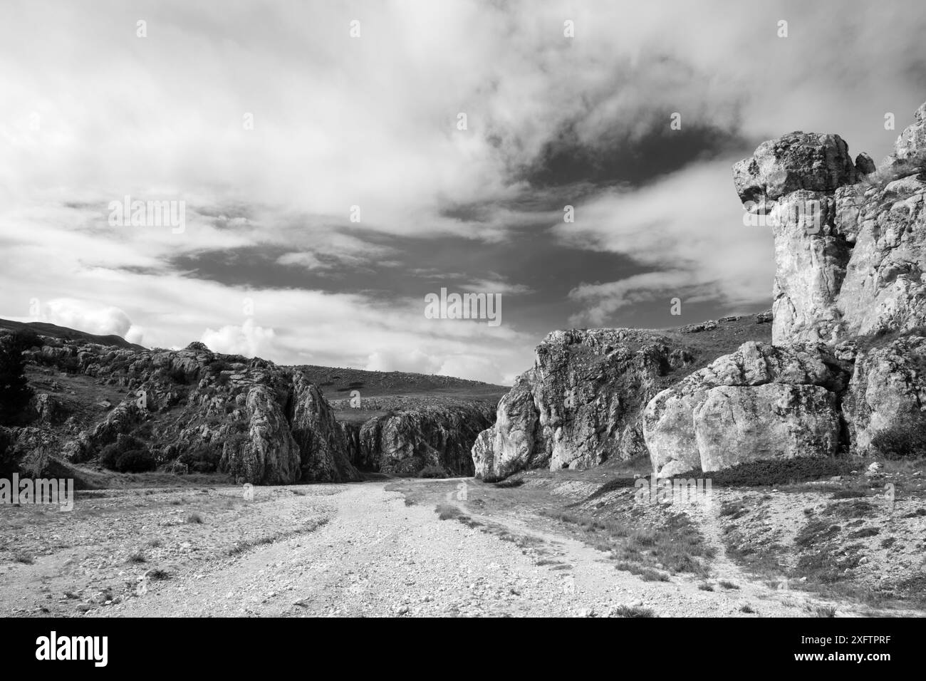 Am Canyon Valianara, bekannt als Scoppaturo Stockfoto