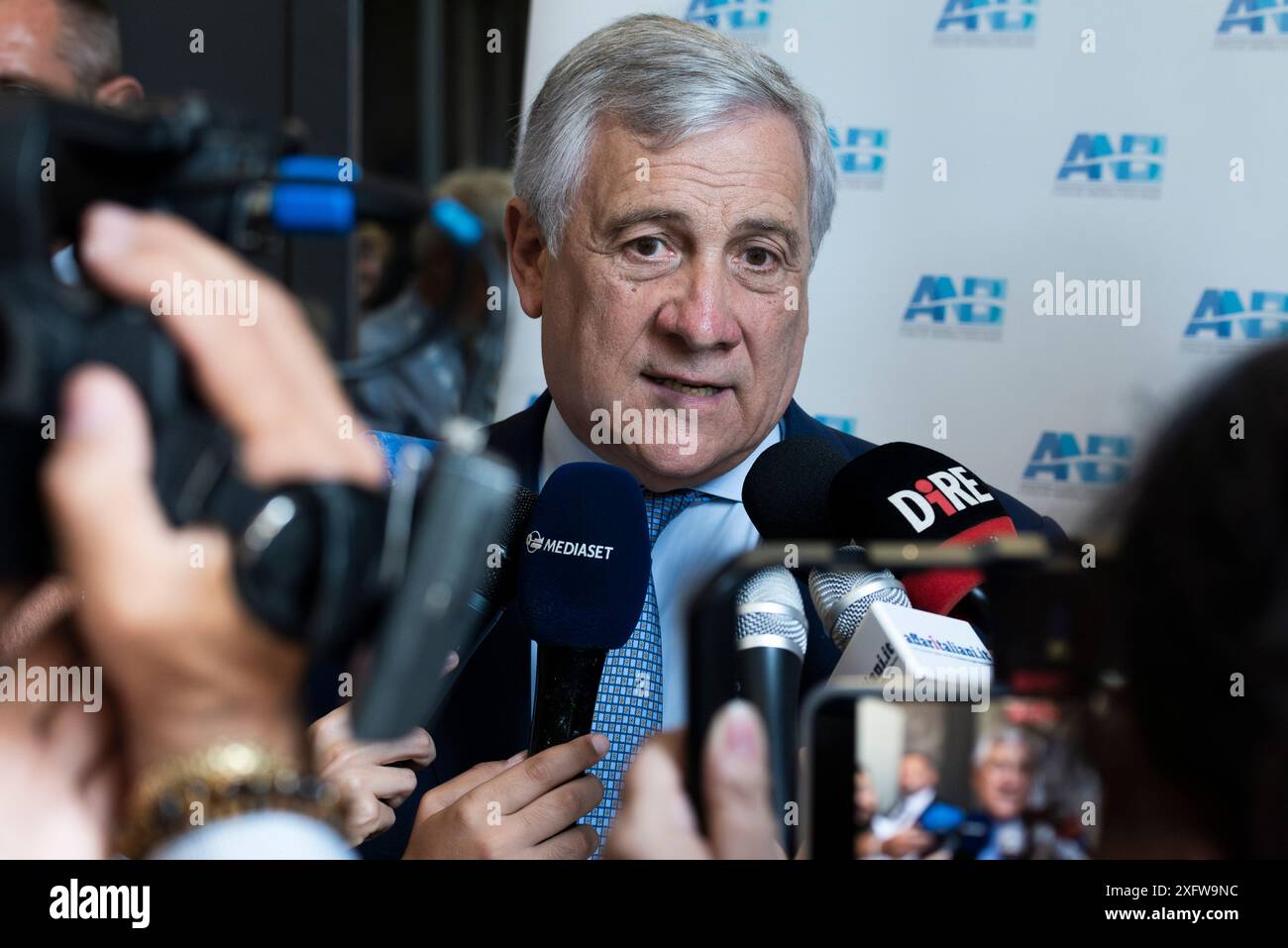 Rom, Italien. Im Foto Antonio Tajani (Minister für auswärtige Angelegenheiten und internationale Zusammenarbeit). NUR REDAKTIONELLE VERWENDUNG! NICHT FÜR KOMMERZIELLE ZWECKE! Stockfoto
