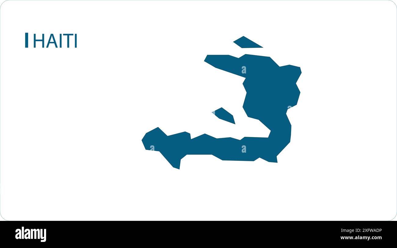 Map of HAITI, Südamerika-Karte, Region Südamerikas, zeigt seine staaten und Städte, mit Namen, Weltkarte, Stock Vektor