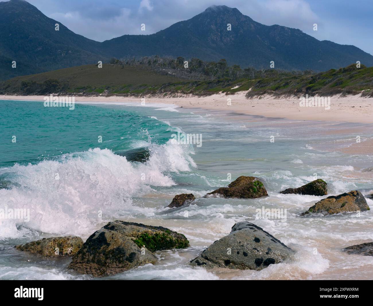 Wineglass Bay, Freycinet National Park Ostküste von Tasmanien Australien. Januar 2018. Stockfoto