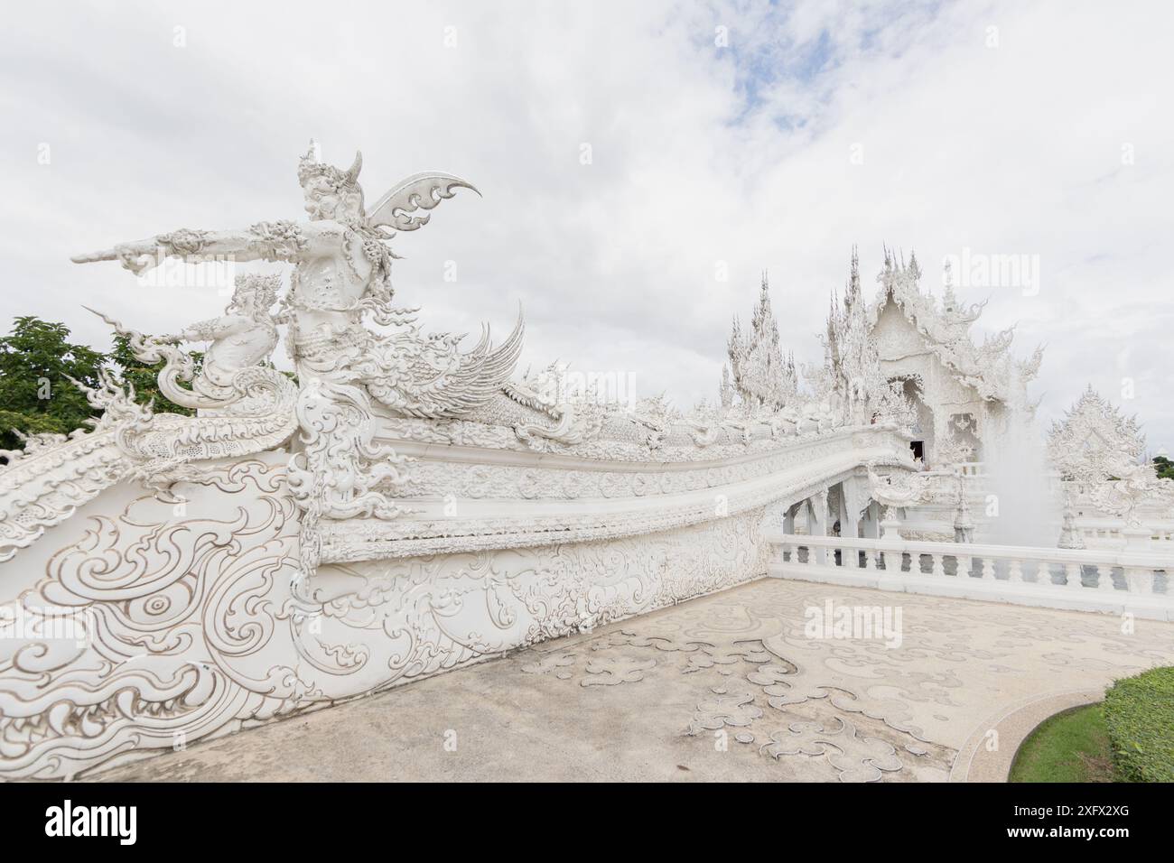 Weißer Tempel Chiang Rai Thailand, Wat Rong Khun Stockfoto