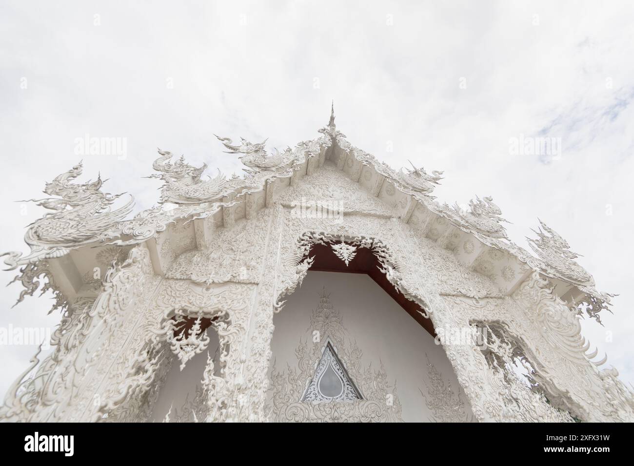 Weißer Tempel Chiang Rai Thailand, Wat Rong Khun Stockfoto