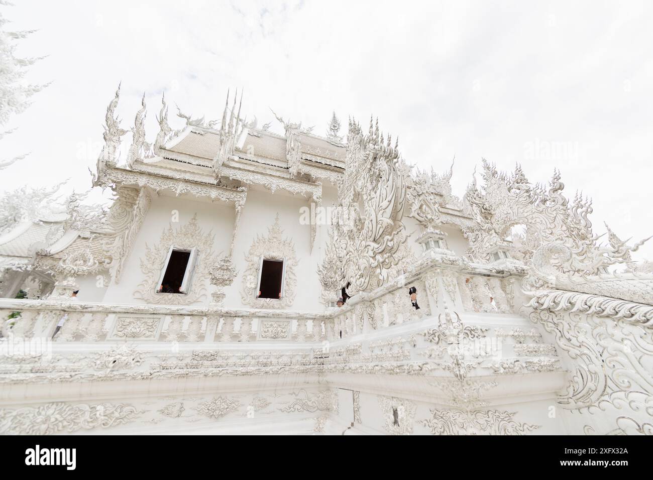 Weißer Tempel Chiang Rai Thailand, Wat Rong Khun Stockfoto
