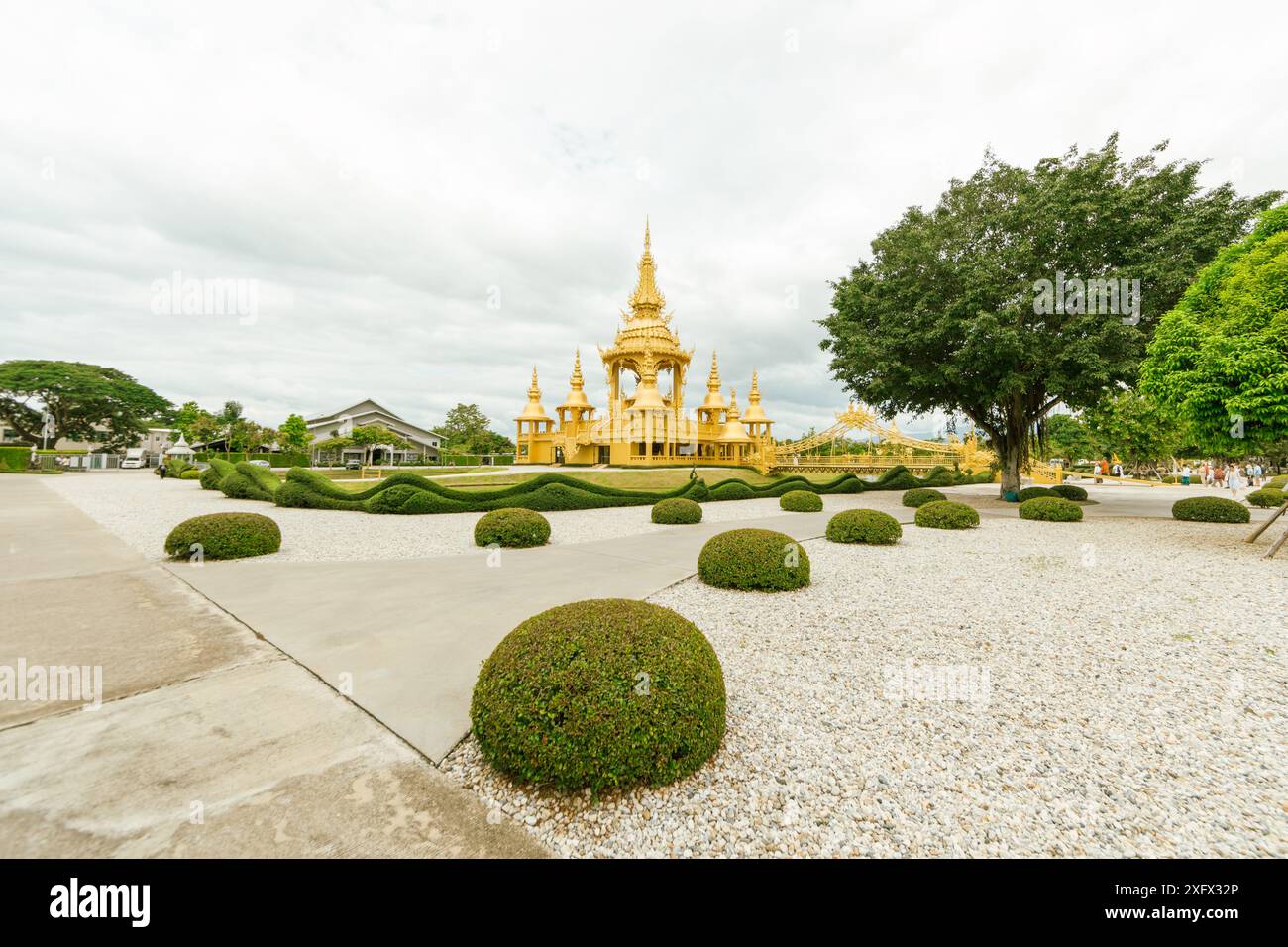 Weißer Tempel Chiang Rai Thailand, Wat Rong Khun Stockfoto