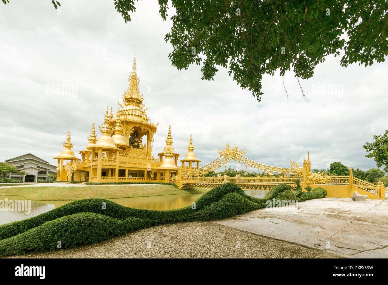 Weißer Tempel Chiang Rai Thailand, Wat Rong Khun Stockfoto