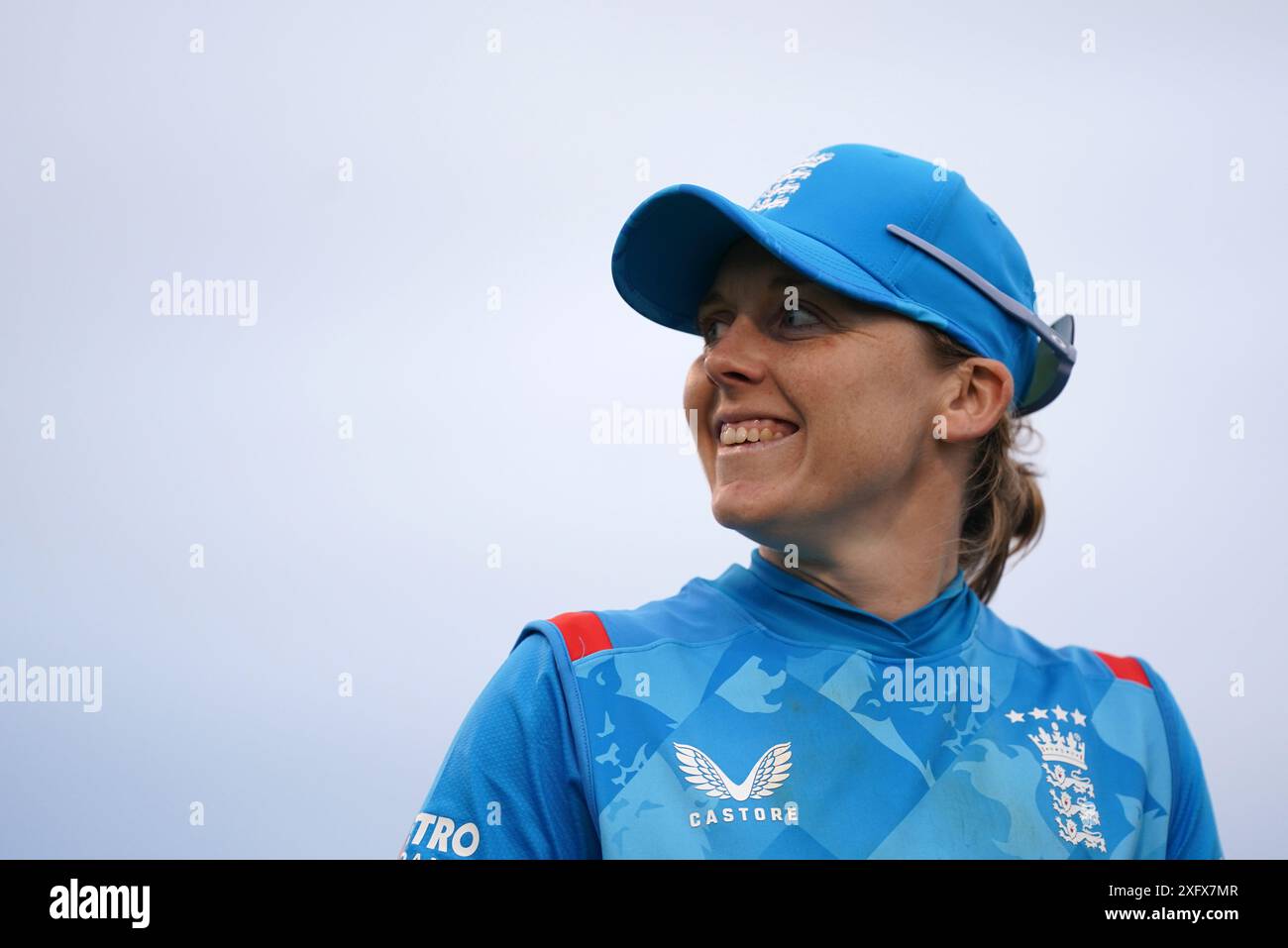 Dateifoto von Heather Knight vom 05/24, die zugab, dass das „größere Bild“ der bevorstehenden T20-Weltmeisterschaft der Frauen in Bangladesch ihr Denken während der englischen Serie gegen Neuseeland beeinflussen wird. Ausgabedatum: Freitag, 5. Juli 2024. Stockfoto