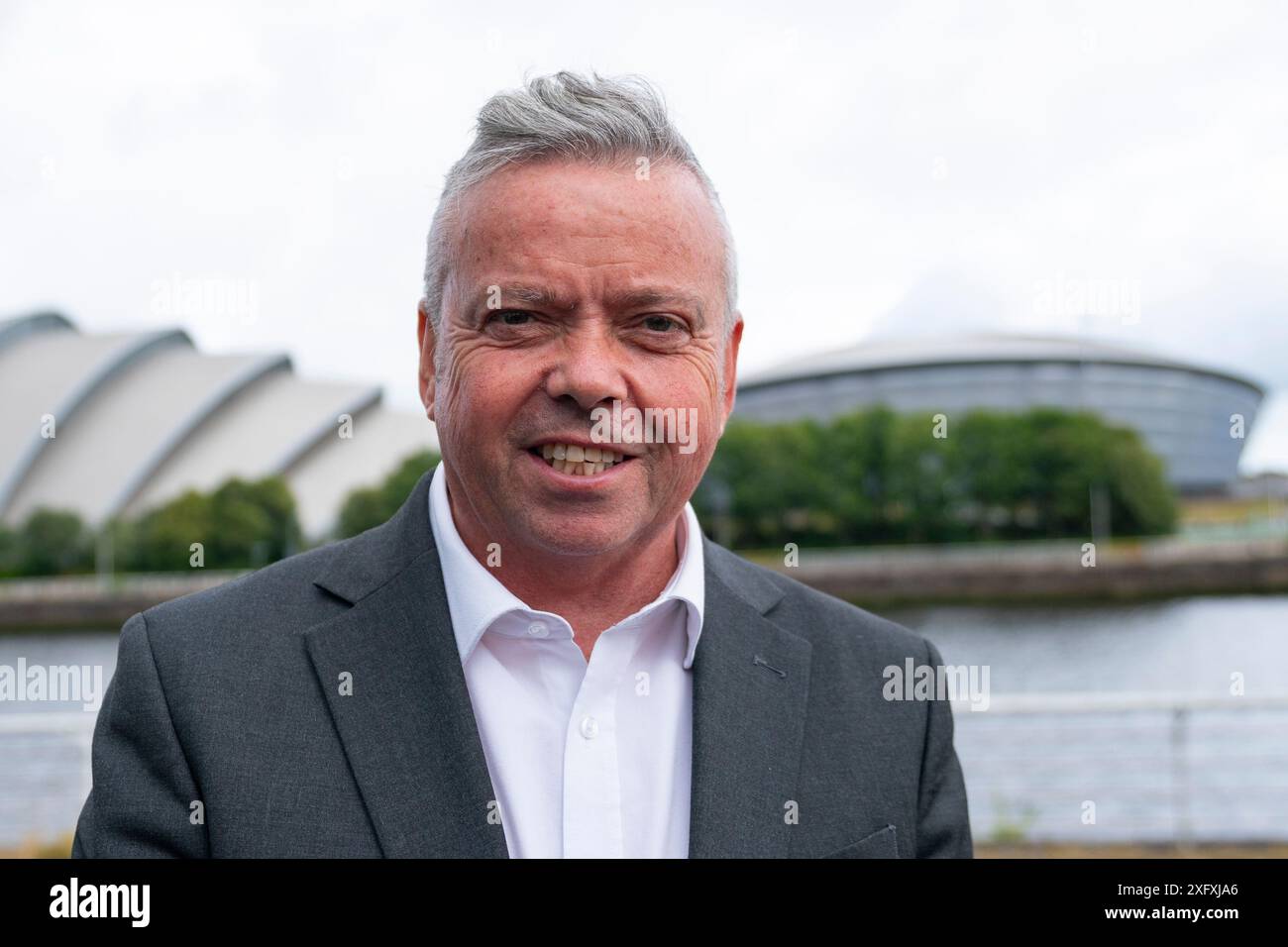 Glasgow, Schottland, Großbritannien. Juli 2024. Es werden neue Labour-Abgeordnete gewählt, die Schottland vertreten. Bilder neuer Abgeordneter bei der Labour Party-Veranstaltung in Glasgow nach dem Wahlergebnis. Foto; Kenneth Stevenson, Airdrie und Shotts Credit: Iain Masterton/Alamy Live News Stockfoto