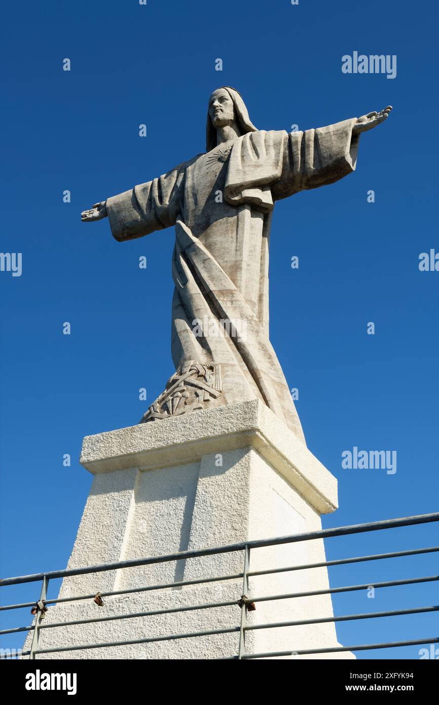 Christus-Erlöser-Statue in Ponta do Garajau bei Canico, Canico, Ilha de Madeira, Atlantik, Insel Madeira, Portugal Stockfoto