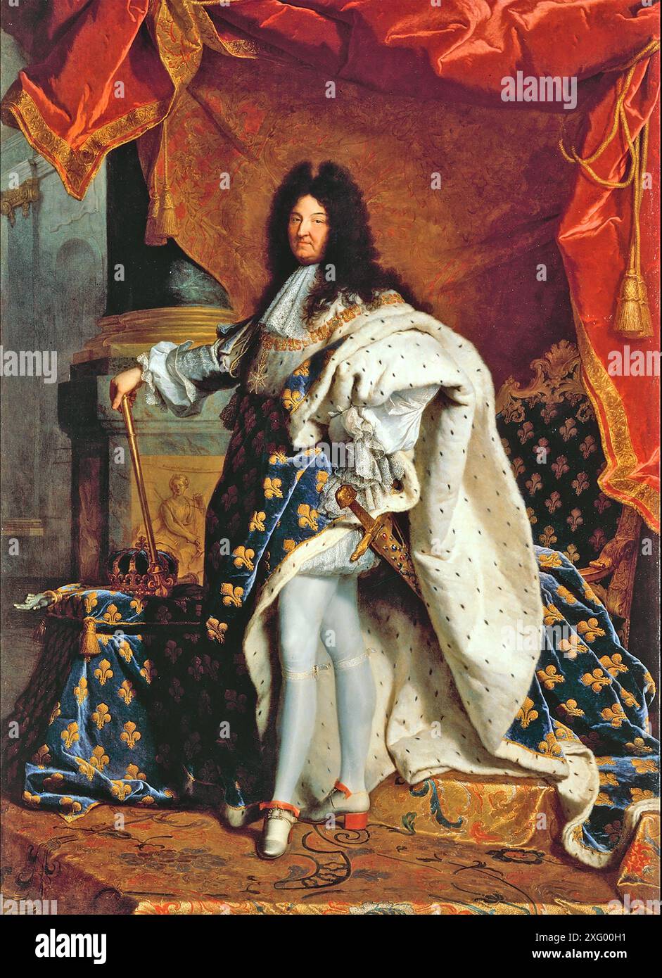 LOUIS XIV (1638-1715) gemalt 1701. Stockfoto