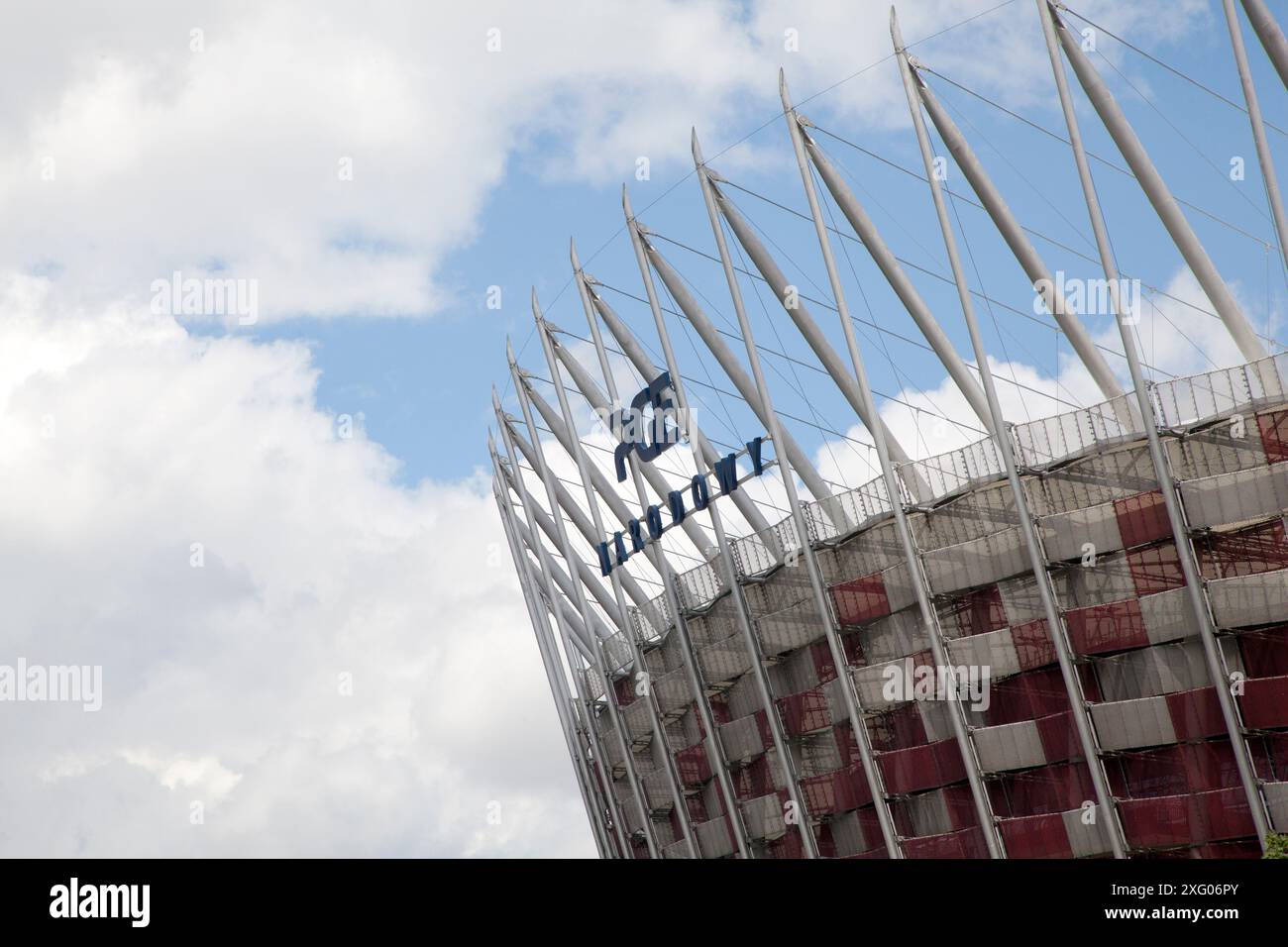 PGE Narodowy (Kazimierz-Górski-Nationalstadion) von den Architekten Volkwin Marg, Hubert Nienhoff, Knut Stockhusen Stockfoto