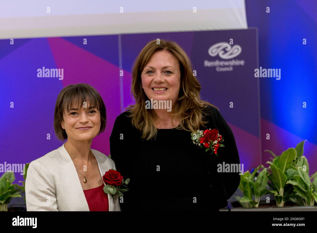 Britische Parlamentswahlen Paisley, 4. Juli 2024 Stockfoto