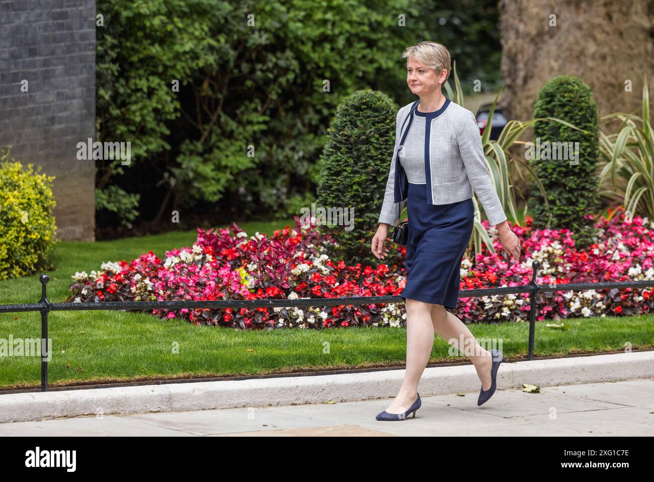 Downing Street, London, Großbritannien. Juli 2024. Yvette Cooper, Abgeordnete des Innenministeriums, trifft in Downing Street ein, als der britische Premierminister Keir Starmer für sein Labour-Kabinett ernennt. Quelle: Amanda Rose/Alamy Live News Stockfoto