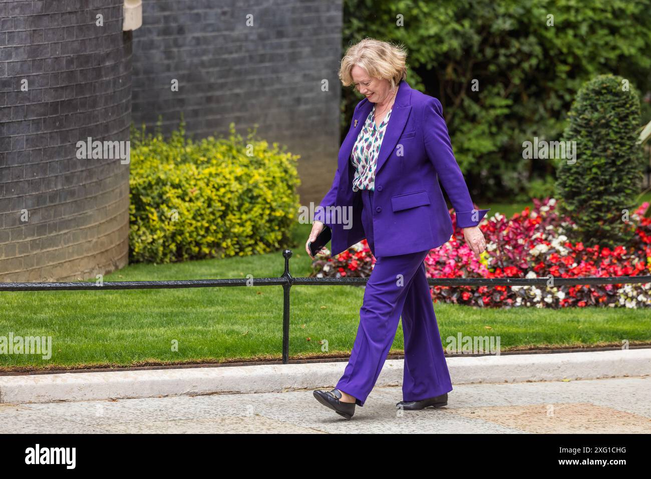 Downing Street, London, Großbritannien. Juli 2024. Baroness Smith of Basildon, Anführerin des House of Lords, Lord Privy Seal, trifft in Downing Street ein, als der britische Premierminister Keir Starmer für sein Labour-Kabinett ernennt. Quelle: Amanda Rose/Alamy Live News Stockfoto